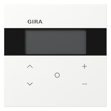 GIRA Raumtemperaturregler Unterputz KNX reinweiß matt 200772 Basis+zentr Abdeckpl