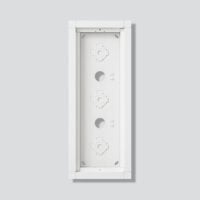 SIEDLE Gehäuse Aluminium innen/außen weiß GA 612-3/1-01 W