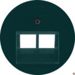 BERKER Zentralplatte UAE/IAE gn matt R:Classic MAN0301124 Schraubbef