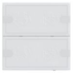 GIRA Tastsensor KNX Unterputz weiß 2-fach 4pkt LED 1042003 inklusiveAnkoppl mit Thermostat