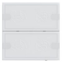 GIRA Tastsensor KNX Unterputz weiß 2-fach 4pkt LED 1042003 inklusiveAnkoppl mit Thermostat