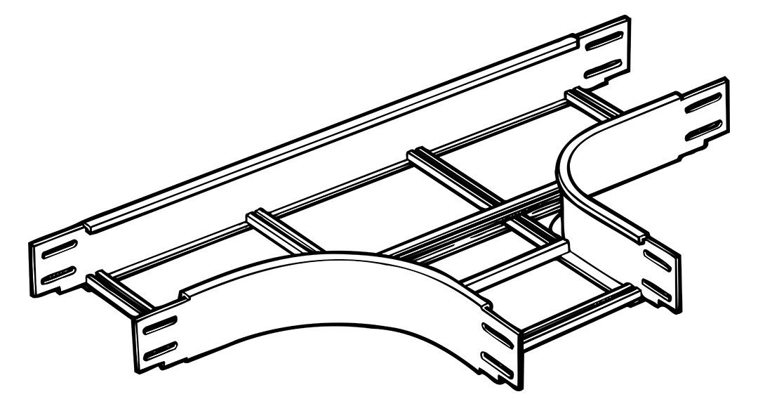 Legrand Legrand 8362434 T-Stück B400mm Radius 445mm Sprossenöffnungen nach oben