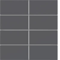 BERKER achtteilige Taste Tastsensor anthrazit 81184086 matt Ind. Bedruckung für Bussystem