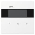 GIRA Raumtemperaturregler Unterputz KNX reinweiß glänzend 200470 Basis+zentr Abdeckpl