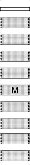 ABB STRIEBEL&amp;JOHN Multimediafeld FM19 250x1350x160mm