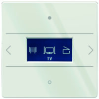 THEBEN Tastsensor Unterputz weiß glänzend 2-fach 10pkt LED LUXORliving iON8 G WH inklusiveAnkoppl