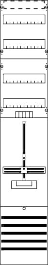 STRIEBEL&JOHN Komplettfeld 63A 1Z 3PBf DF19B1V 2V mit Verdr 1350x250mm SS_5p