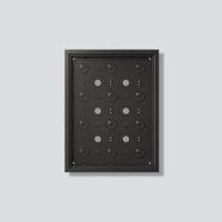SIEDLE Gehäuse Aluminium innen/außen grau GA 612-4/3-01 DG