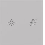 BERKER Wippe 1t Tastsensor alu matt BSF 81181284 Ind. Bedruckung für Bussystem