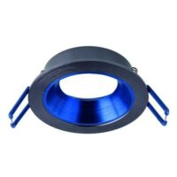 Rutec ALU11218 Einbauring MixMi, schwenkb.,ru, Aluminium schiefer/dunkelblau