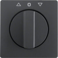 BERKER Bedienelement Jalousie schwarz samt MAN0206023 Pfeile