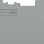 WAGO Abschluss- und Zwischenpl. 1mm dick, grau 2006-1491