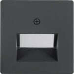 BERKER Zentralplatte UAE/IAE 1-fach schwarz matt MAN0206623 Schraubbef