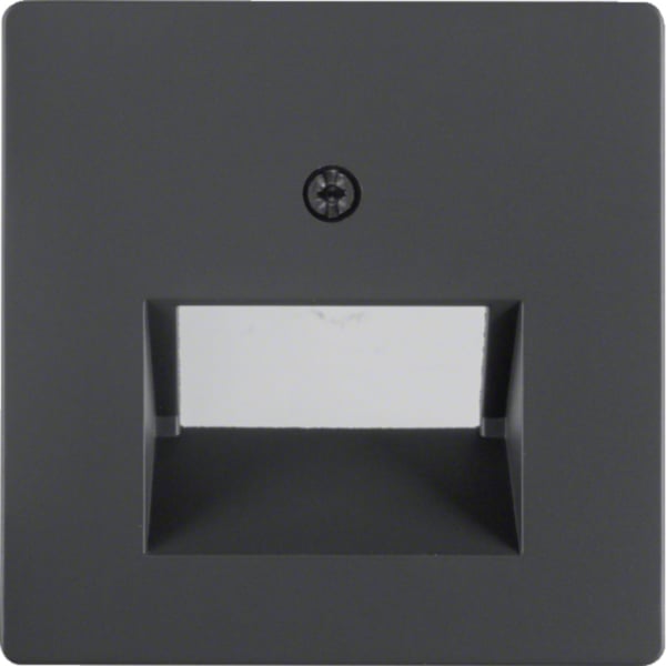 BERKER Zentralplatte UAE/IAE 1-fach schwarz matt MAN0206623 Schraubbef