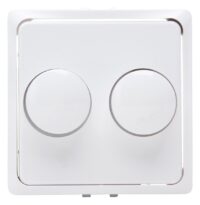 Kopp HK05 -Abdeckung Doppeldimmer Farbe: arktisweiß