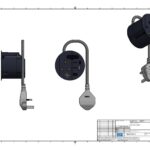 BACHMANN Multi-Tischsteckdose EB 2USB schwarz BM0016674 Kunststoff