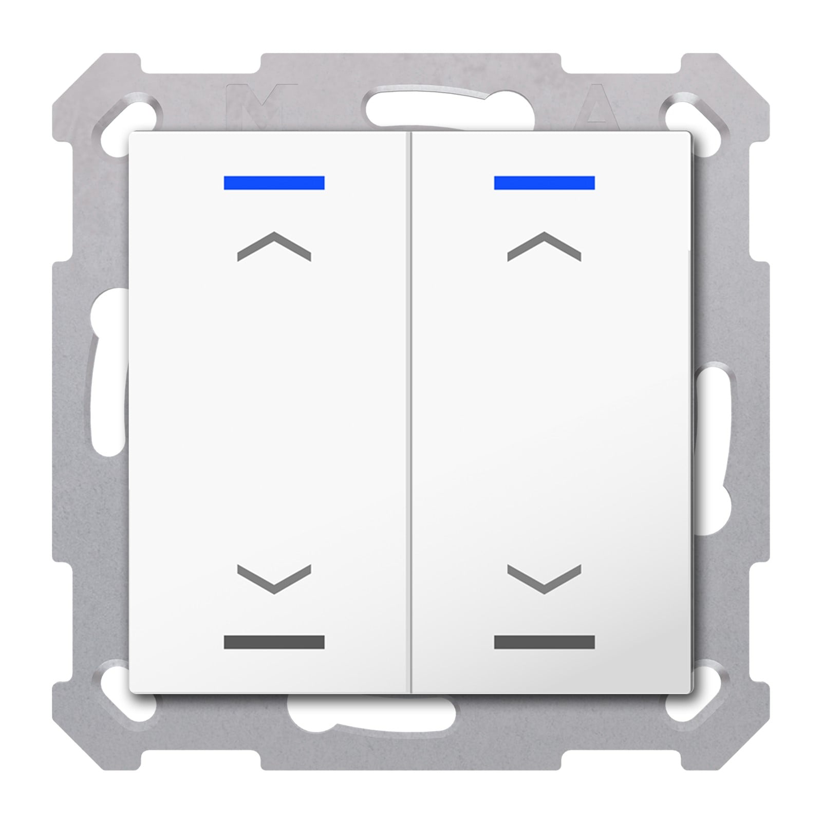 MDT Tastsensor KNX Unterputz reinweiß glänzend 2-fach 4pkt TAL-55T2A02.02S