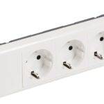 Legrand 077433 Mosaic Steckdose SDO 3-fach DLP 65mm SL weiß