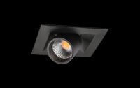 SG LEUCHTEN LED-Einbaustrahler 7,5W Konverter JUNISTAR 902729 dimmbar 1LED schwarz 4000K weiß schwarz