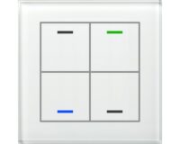 MDT Tastsensor KNX Unterputz weiß glänzend 4-fach GTL-400W.02S