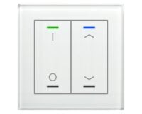 MDT Tastsensor KNX Unterputz weiß glänzend 2-fach GTL-2TDW.02S