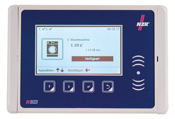 NZR RFID-Bezahlsystem 230V zeitabh CPU BZS zeitgesteuert 4 E, 4A, UV best 3stel