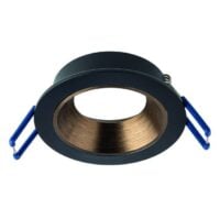Rutec ALU02213 Einbauring MixMi, schwenkb.,ru, Aluminium schwarz matt/grünbronze