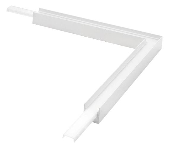 SG LEUCHTEN Dekorelement weiß Aluminium L200mm 391504 B200mm H22mm