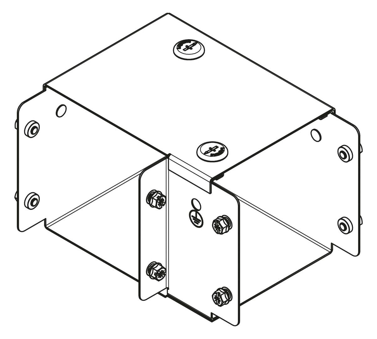 Legrand Legrand MGR126ASL Salamandre IP30 trunking 300x150mm top lid 90° square