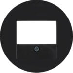 BERKER Zentralplatte TAE schwarz Schraubbef R:Classic MAN0307124 matt