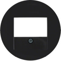 BERKER Zentralplatte TAE schwarz Schraubbef R:Classic MAN0307124 matt