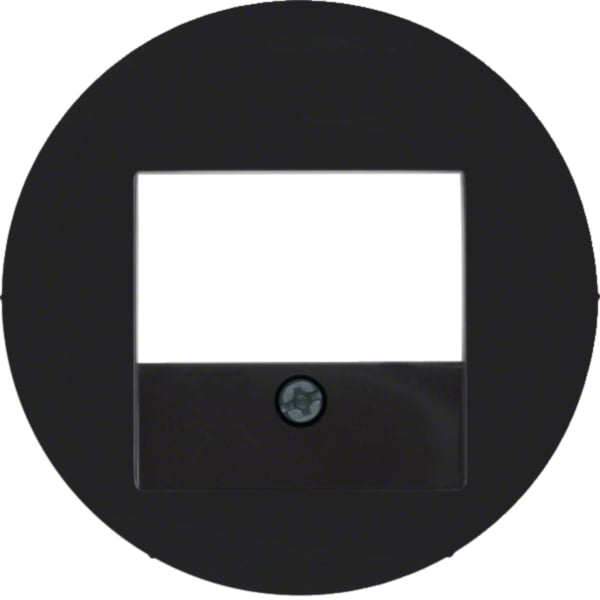 BERKER Zentralplatte TAE schwarz Schraubbef R:Classic MAN0307124 matt