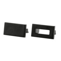 SG LEUCHTEN Endkappe schwarz Kunststoff L18mm B10mm STRIPLINE 391474 H12mm