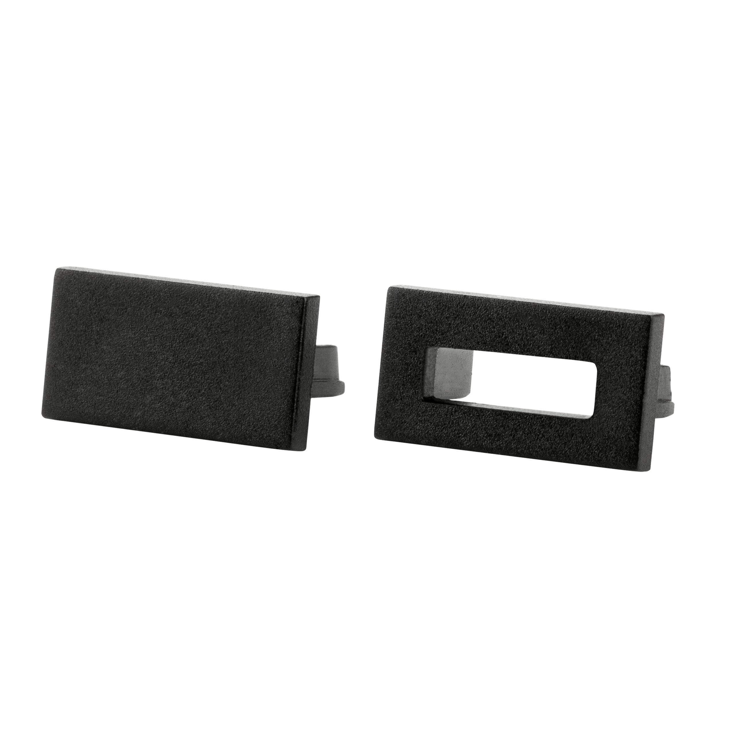SG LEUCHTEN Endkappe schwarz Kunststoff L18mm B10mm STRIPLINE 391474 H12mm