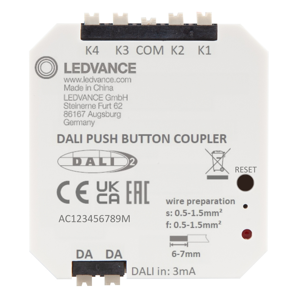 Ledvance PUSHBUTTON COUPLER DALI-2