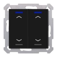 MDT Tastsensor KNX Unterputz schwarz matt 2-fach 4pkt TAL-55T2A06.02S