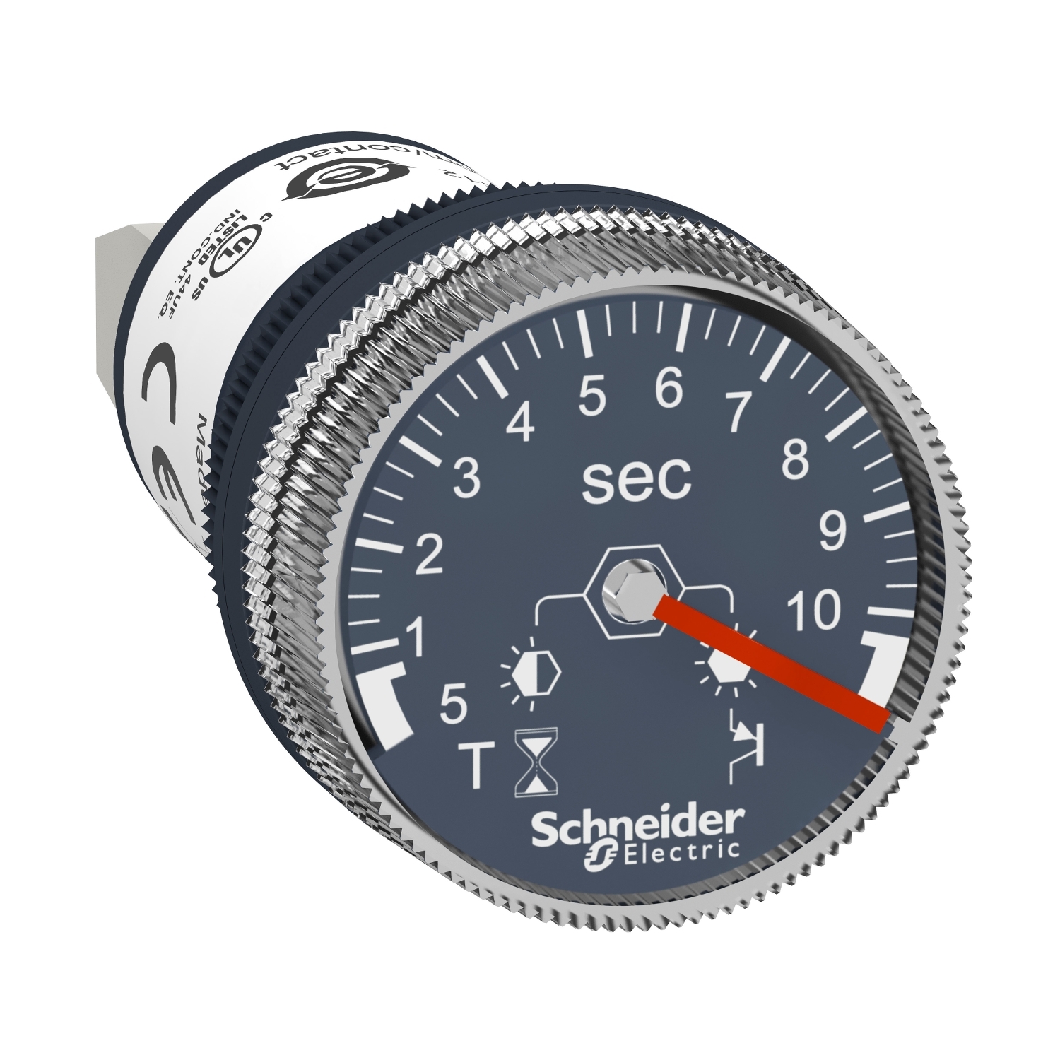 Schneider XB5DTB22 Timer/Zeitrelais für Fronteinbau 22mm 24VDC 0,5s bis 10s