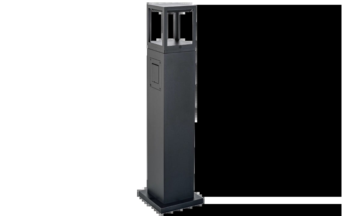 SG LEUCHTEN LED-Pollerleuchte 12W IP44 FAGERNES 630103 3000K 610lm schwarz Aluminium