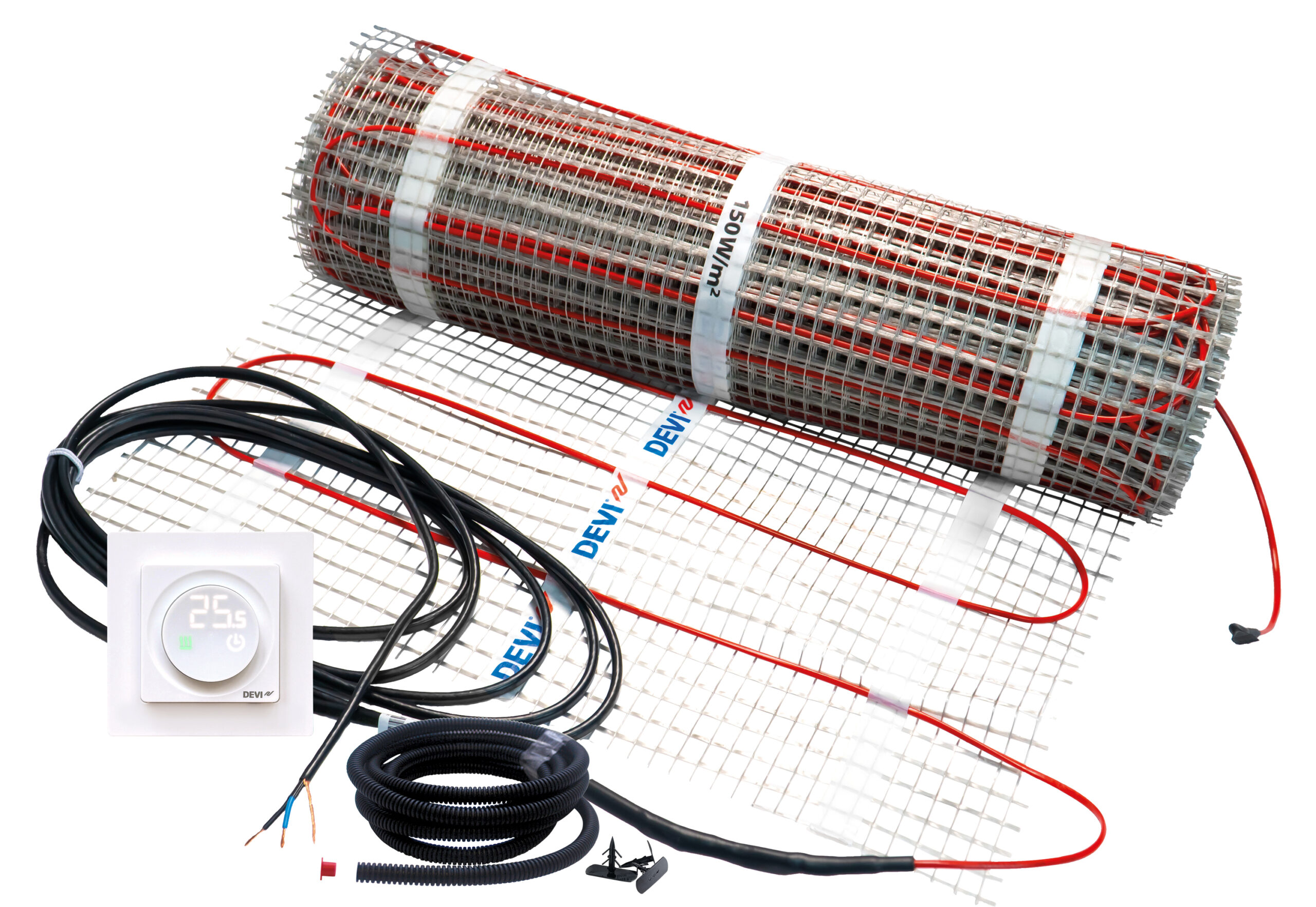 DEVI Heizkabel 150W/qm 75W 0,5qm 1Kaltl DEVIreg Connect 150 230V 11W/m