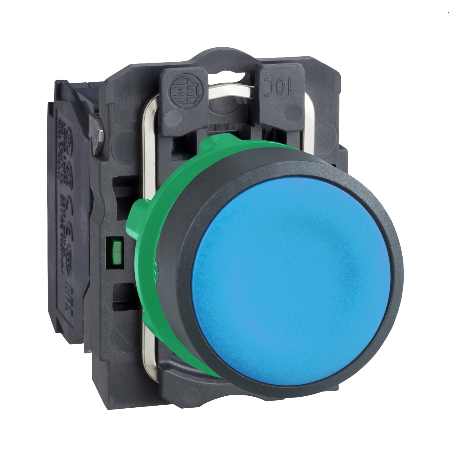 Schneider XB5AA61 Drucktaster 1S flach blau D22mm Kunststoff