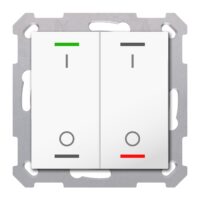 MDT Tastsensor KNX Unterputz reinweiß glänzend 2-fach 4pkt TAL-55T2B02.02S