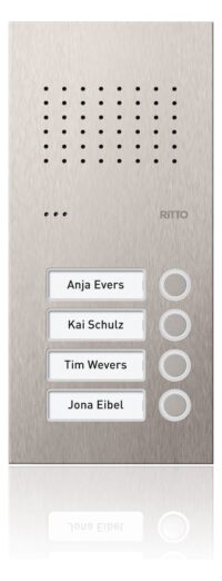 Ritto RGE1810425 Acero Pur Edelstahl Türstation 4WE
