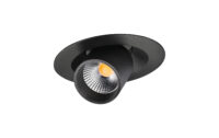 SG LEUCHTEN LED-Einbaustrahler 7,5W Konverter JUNISTAR 902704 dimmbar 1LED schwarz 3000K weiß schwarz