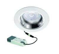Rutec 23111SWD rund,230V,15/17/19/21W, 3/35/4000K weiss-HP, IP20 LED-Downlight