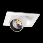 SG LEUCHTEN LED-Einbaustrahler 7,5W Konverter JUNISTAR 902724 dimmbar 1LED weiß 2700K weiß