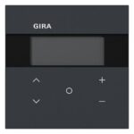 GIRA Raumtemperaturregler Unterputz KNX anthrazit 200673 Basis+zentr Abdeckpl