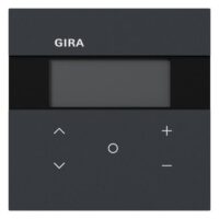 GIRA Raumtemperaturregler Unterputz KNX anthrazit 200673 Basis+zentr Abdeckpl