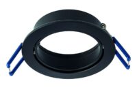Rutec ALU51002 Einbauring schwenkbar, rund, Aluminium schwarz matt, IP20,ED68mm