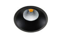 SG LEUCHTEN LED-Einbaustrahler 11W Konverter SOFT SLIM 903237 dimmbar 1LED schwarz 4000K weiß