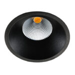 SG LEUCHTEN LED-Einbaustrahler 8W Konverter SOFT SLIM 903226 dimmbar 1LED schwarz 2000-2800K